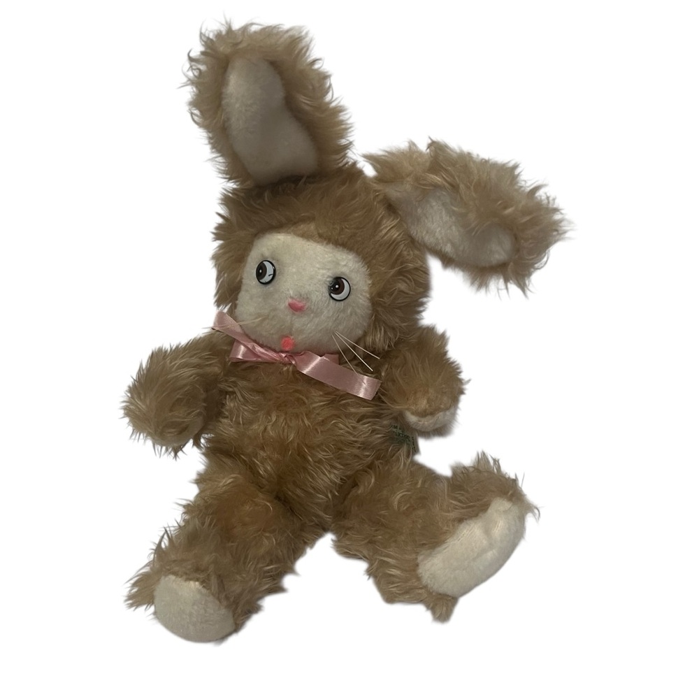 Knickerbocker Animals of Distinction Bunny Rabbit Plush VTG stuffed Animal 18”